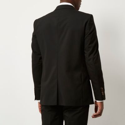 Black tailored suit jacket